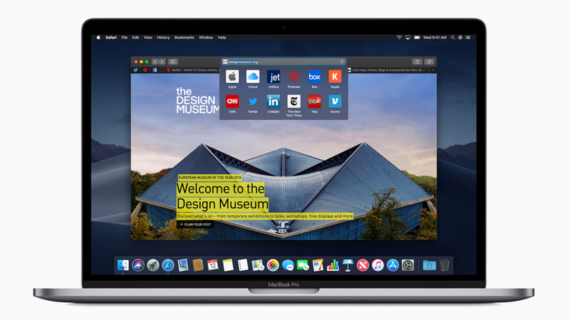 Safari, powered by WebKit.